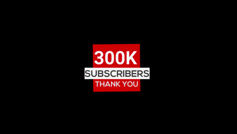 300.000-Abonnenten-Danken-Ihnen,-Banner-Abonnement,-Transparenter-Animationshintergrund-Mit-Alphakanal